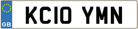 Trailer License Plate